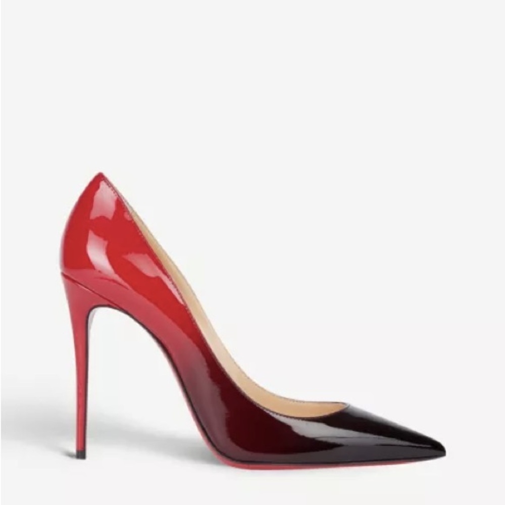 Christian Louboutin Kate 100 Dégradé Black Red Heels